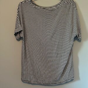Navy and White Striped Top Medium